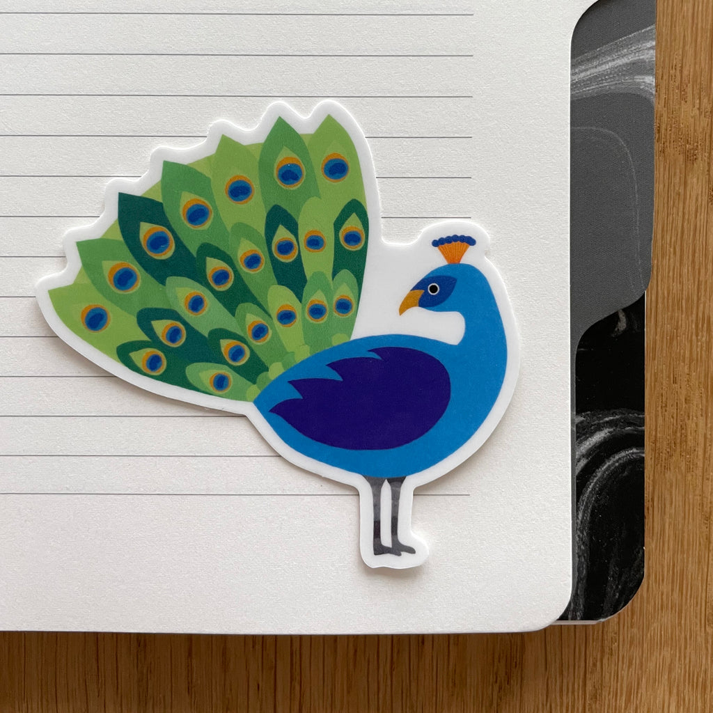 Peacock Vinyl Sticker