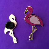 Flamingo Enamel Pin Badge