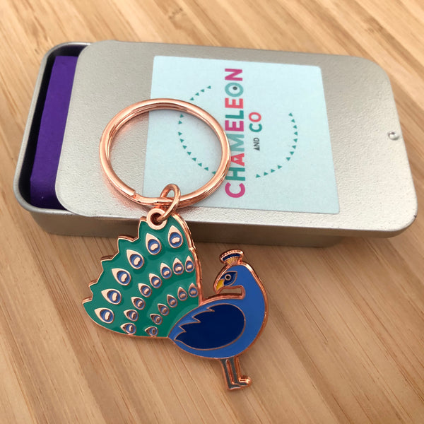 Peacock keyring hotsell