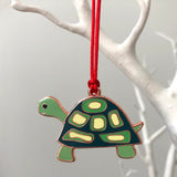 tortoise christmas decoration, tortoise christmas bauble, tortoise xmas tree decoration, turtle christmas decoration, turtle bauble, tortoise bauble