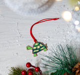 enamel tortoise christmas tree decoration, enamel turtle christmas tree decoration, enamel tortoise hanging decoration