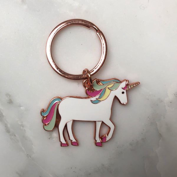 Cute top unicorn keychain