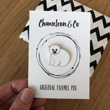 polar bear gift badge