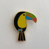 toucan enamel pin badge