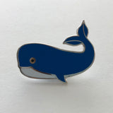 whale enamel pin badge