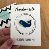 whale pin badge