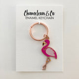 Flamingo Keyring