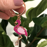 Flamingo Keyring