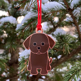Labrador Puppy Christmas Tree Decoration