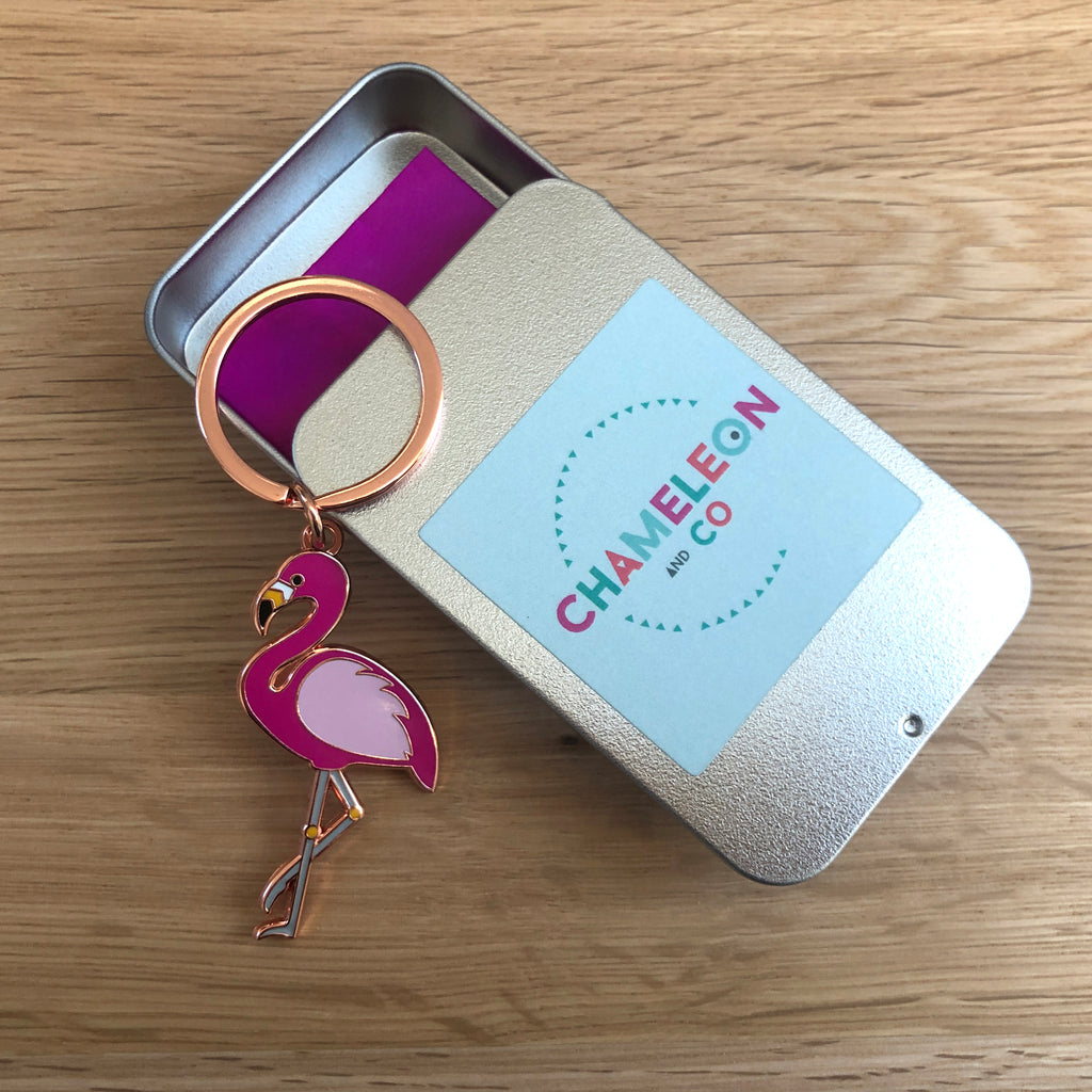 Flamingo Keyring