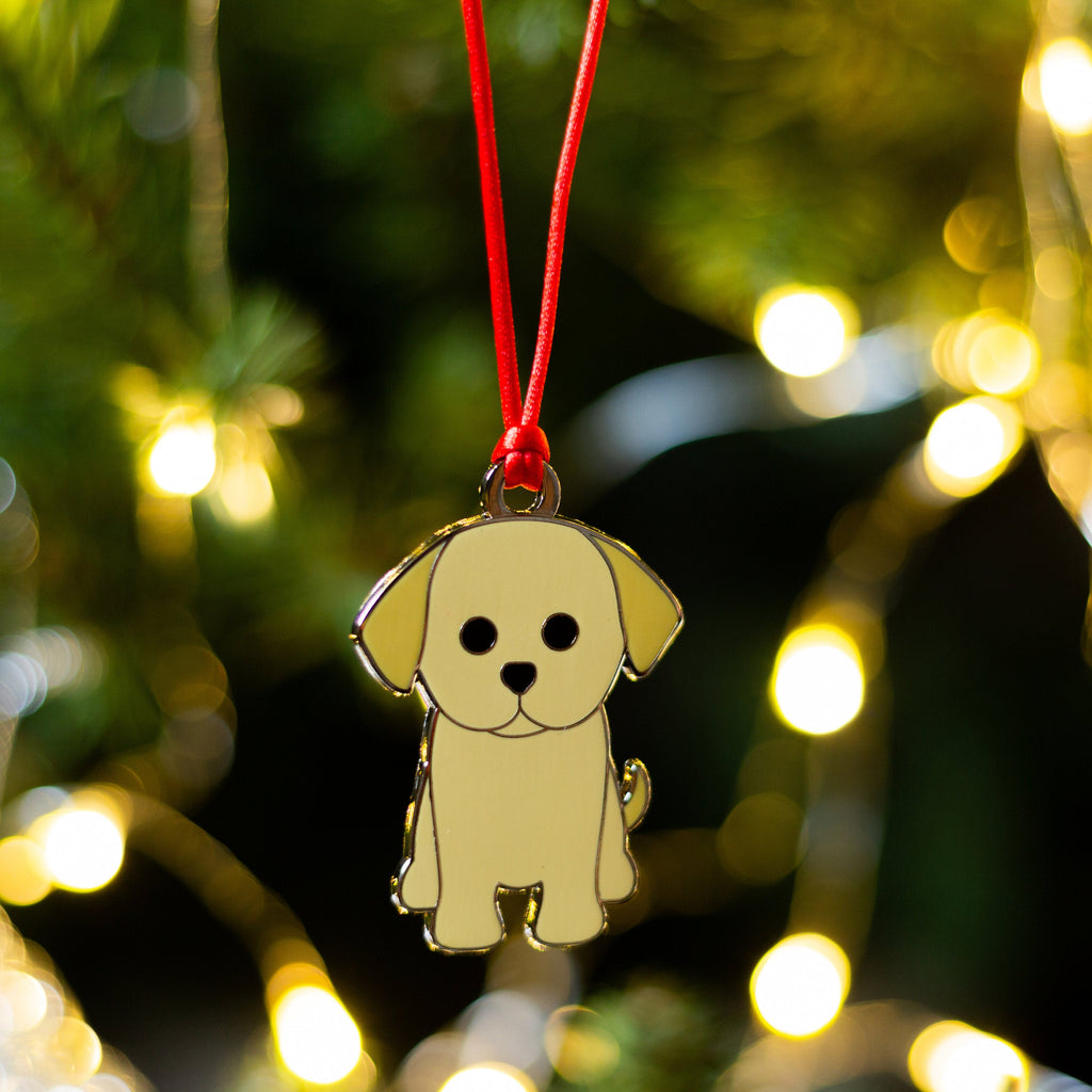 Labrador Puppy Christmas Tree Decoration