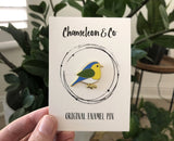 Garden Bird Enamel Pin Badge