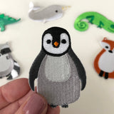 penguin patch, penguin iron on patch, penguin embroidered patch, penguin accessory, cute patch, cute animal patch, cute small gift for penguin lover