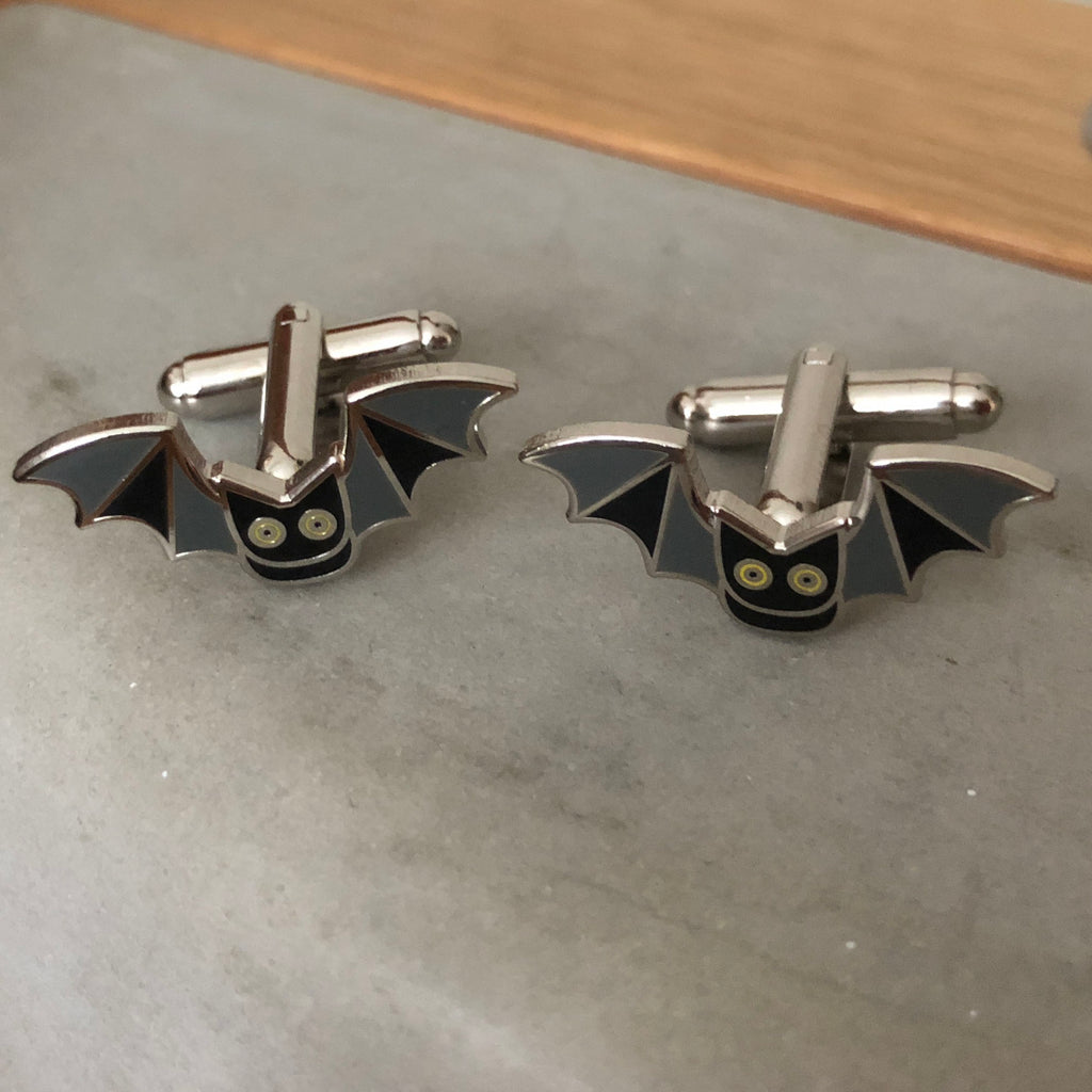 bat cufflinks, bat gift, novelty cufflinks, cufflinks for boy, cufflinks for teen, bat accessory