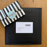 chameleon and co, chameleon and co packaging, striped packaging, chameleon and co keyring gift