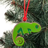 chameleon bauble, chameleon christmas bauble, chameleon christmas tree bauble, chameleon christmas tree decoration, chameleon hanging decoration, chameleon gift, gift for chameleon lover