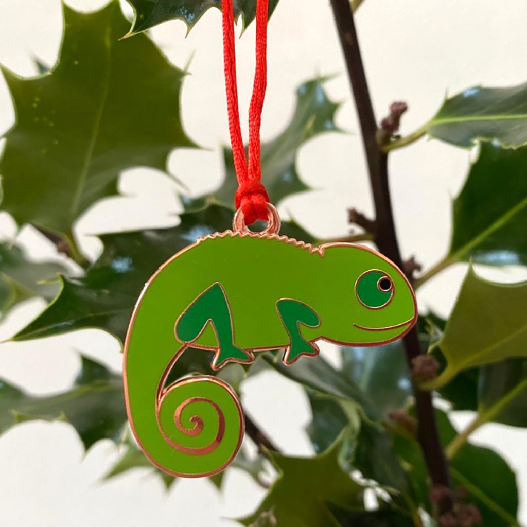 chameleon christmas tree decoration, chameleon xmas tree decoration, chameleon christmas decoration, chameleon bauble, chameleon hanging decoration, chameleon decoration, chameleon gift, christmas gift for chameleon lover, chameleon christmas gift