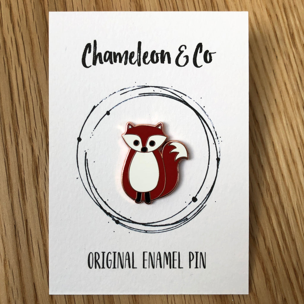 fox enamel pin, fox pin badge, fox badge, fox accessory, fox brooch, gift for fox lover, woodland fox, fox collector, fox lapel pin