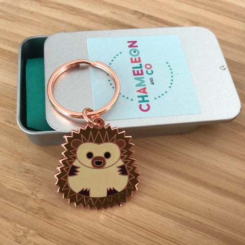 hedgehog keyring, hedgehog key ring, hedgehog keychain, hedgehog keychain, hedgehog enamel keyring, hedgehog gift, gift for hedgehog lover, gift for hedgehog collector, keyring for kids, child's keyring, keyring for book bag, hedgehog accessory, keyring for school bag