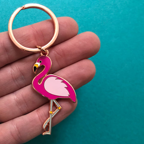 Flamingo Keyring