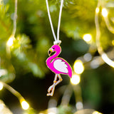 flamingo christmas tree decoration, flamingo xmas tree decoration, flamingo hanging decoration, bird christmas tree decoration, flamingo, unusual christmas tree decorations