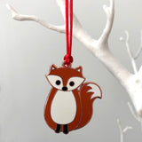 fox christmas decoration, fox xmas decoration, fox tree decoration, christmas tree decoration for kids, fox hanging decoration, fox bauble, fox christmas tree bauble