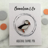 puffin pin badge, puffin enamel pin, puffin enamel pin badge, puffin badge, puffin lapel pin, puffin lapel badge, puffin gift, gift for mum, puffin
