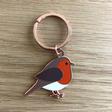 robin keyring, robin key ring, robin gift, christmas keyring, xmas keyring, robin secret santa, robin stocking filler, robin gift