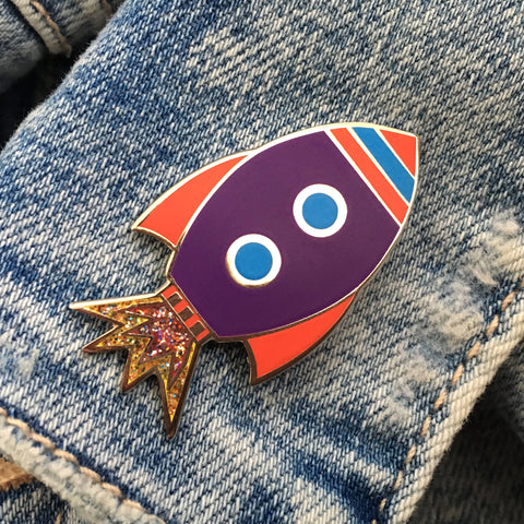 Rocket Enamel Pin Badge