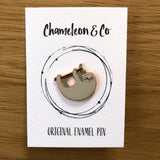 sloth enamel pin badge, sloth pin, sloth lapel badge, sloth accessory, gift for sloth lover, sloth badge, sloth gift, sloth