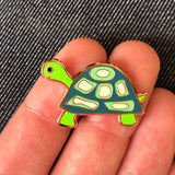 tortoise pin badge, tortoise enamel pin, cute tortoise pin, gift for tortoise lover, tortoise collector, pin collection, tortoise badge